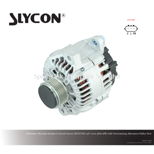 Alternator Hyundai Sonata 6 Y2006-Y2010 (SLYCON) 12V 110A 3Pin 6PK with OAP New