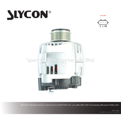 Alternator Hyundai Sonata 6 Y2006-Y2010 (SLYCON) 12V 110A 3Pin 6PK with OAP New