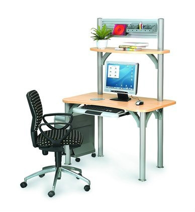 Small Office table with Pole leg 2 (AIM-PCD1-1-FS) AIM Pole System Office Workstation Malaysia, Selangor, Kuala Lumpur (KL), Seri Kembangan Supplier, Suppliers, Supply, Supplies | Aimsure Sdn Bhd