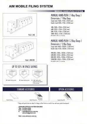 Handpush Mobile Compactors Specs Office Steel Filing Cabinet Office Filing Cabinet Malaysia, Selangor, Kuala Lumpur (KL), Seri Kembangan Supplier, Suppliers, Supply, Supplies | Aimsure Sdn Bhd