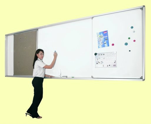 Sliding White Board and Notice Board Wall Mounted Writing Board / White Board Malaysia, Selangor, Kuala Lumpur (KL), Seri Kembangan Supplier, Suppliers, Supply, Supplies | Aimsure Sdn Bhd