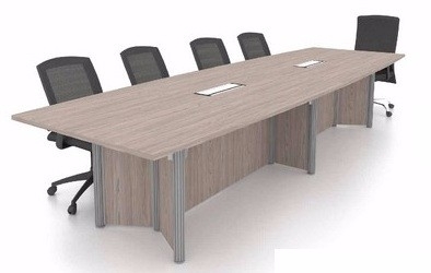 Conference table with Pole leg and wooden modesty panel with PS socket Office table Conference table Meeting table Malaysia, Selangor, Kuala Lumpur (KL), Seri Kembangan Supplier, Suppliers, Supply, Supplies | Aimsure Sdn Bhd