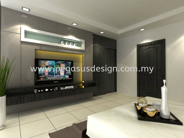  Reka Bentuk Konsol TV Johor Bahru (JB), Taman Universiti, Skudai Contractor, Service | Pegasus Design & Build Sdn Bhd