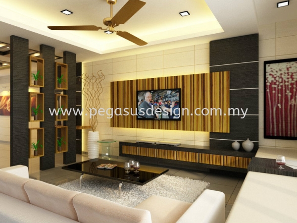  TV Console Design Johor Bahru (JB), Taman Universiti, Skudai Contractor, Service | Pegasus Design & Build Sdn Bhd