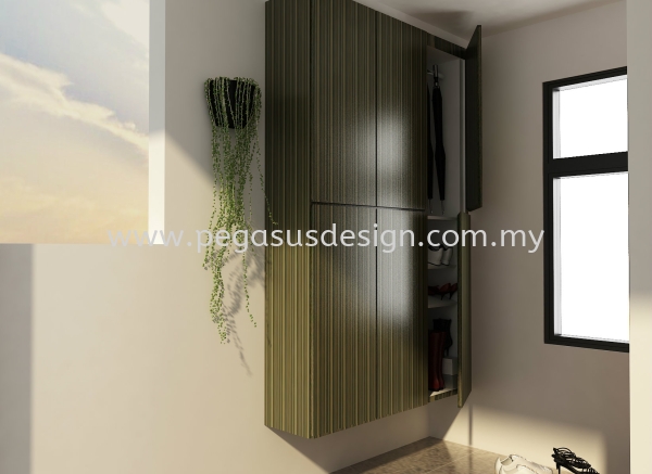  Reka Bentuk Kabinet Kasut Johor Bahru (JB), Taman Universiti, Skudai Contractor, Service | Pegasus Design & Build Sdn Bhd