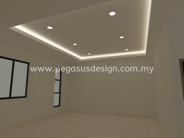  Reka Bentuk Siling Gypsum Johor Bahru (JB), Taman Universiti, Skudai Contractor, Service | Pegasus Design & Build Sdn Bhd