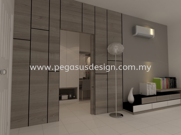  Reka Bentuk Almari Pakaian Johor Bahru (JB), Taman Universiti, Skudai Contractor, Service | Pegasus Design & Build Sdn Bhd