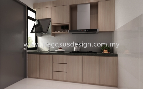  Reka Bentuk Kabinet Dapur Johor Bahru (JB), Taman Universiti, Skudai Contractor, Service | Pegasus Design & Build Sdn Bhd