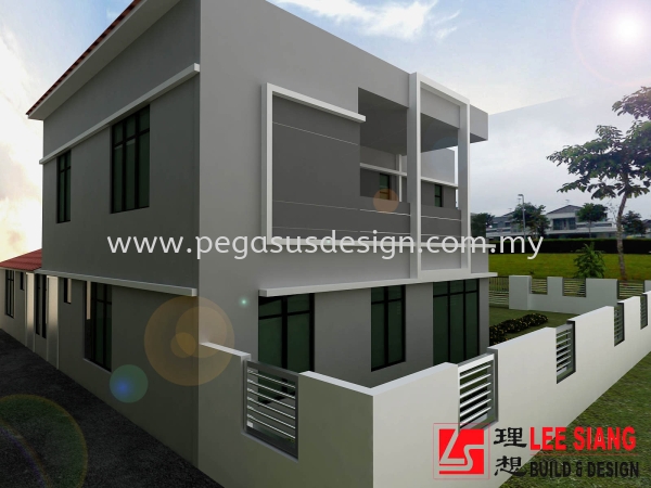  Reka Bentuk Luar Rumah Johor Bahru (JB), Taman Universiti, Skudai Contractor, Service | Pegasus Design & Build Sdn Bhd