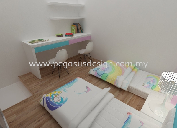  Reka Bentuk Bilik Tidur Johor Bahru (JB), Taman Universiti, Skudai Contractor, Service | Pegasus Design & Build Sdn Bhd