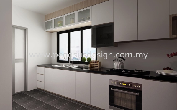  Reka Bentuk Kabinet Dapur Johor Bahru (JB), Taman Universiti, Skudai Contractor, Service | Pegasus Design & Build Sdn Bhd