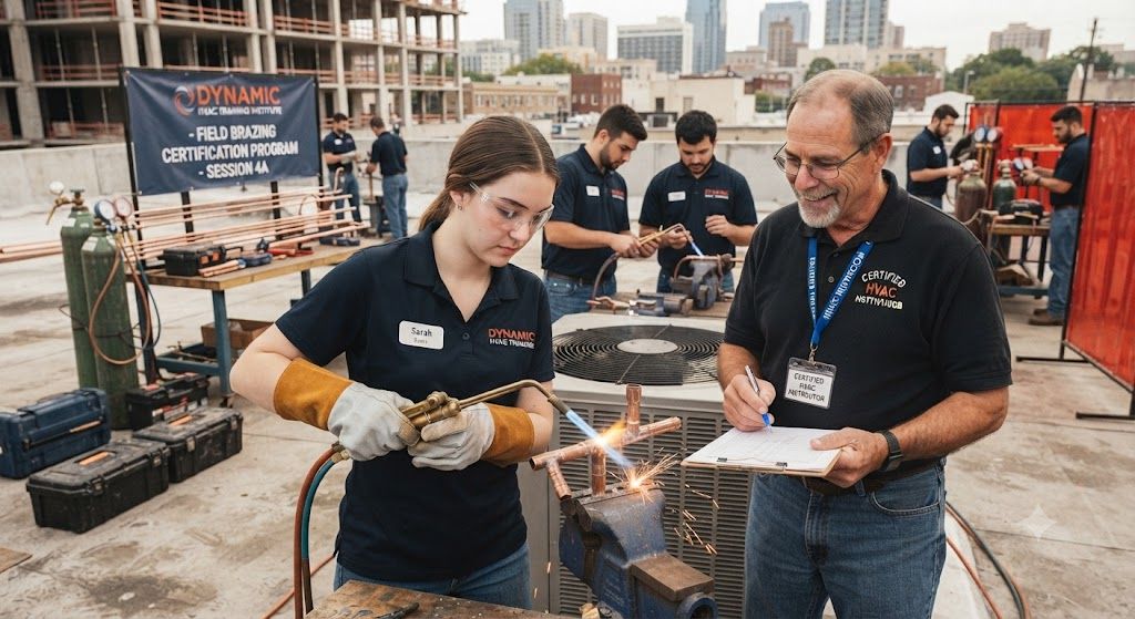 HVAC brazing field certification training program