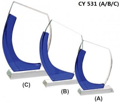 CY 531 (B) Crystal Plaque  Crystal Series Trophy Penang, Malaysia, Kedah, Bukit Mertajam Supplier, Suppliers, Supply, Supplies | Ara Mulia Gift Sdn Bhd