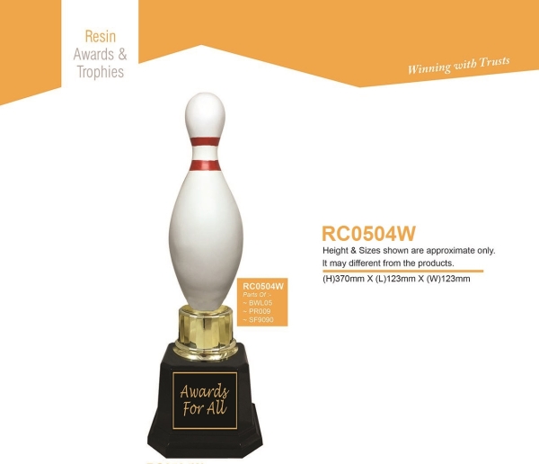 RC0504W Resin Assembly Trohy Trophy Baguss Penang, Malaysia, Kedah, Bukit Mertajam Supplier, Suppliers, Supply, Supplies | Ara Mulia Gift Sdn Bhd