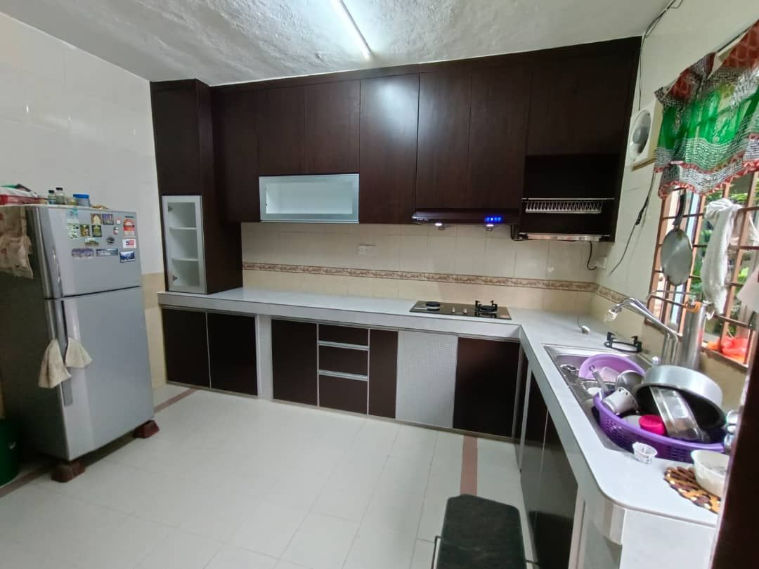 ALUMINIUM ACP KITCHEN CABINET | KITCHEN AT TELOK GONG | PULAU INDAH | BESTARI JAYA