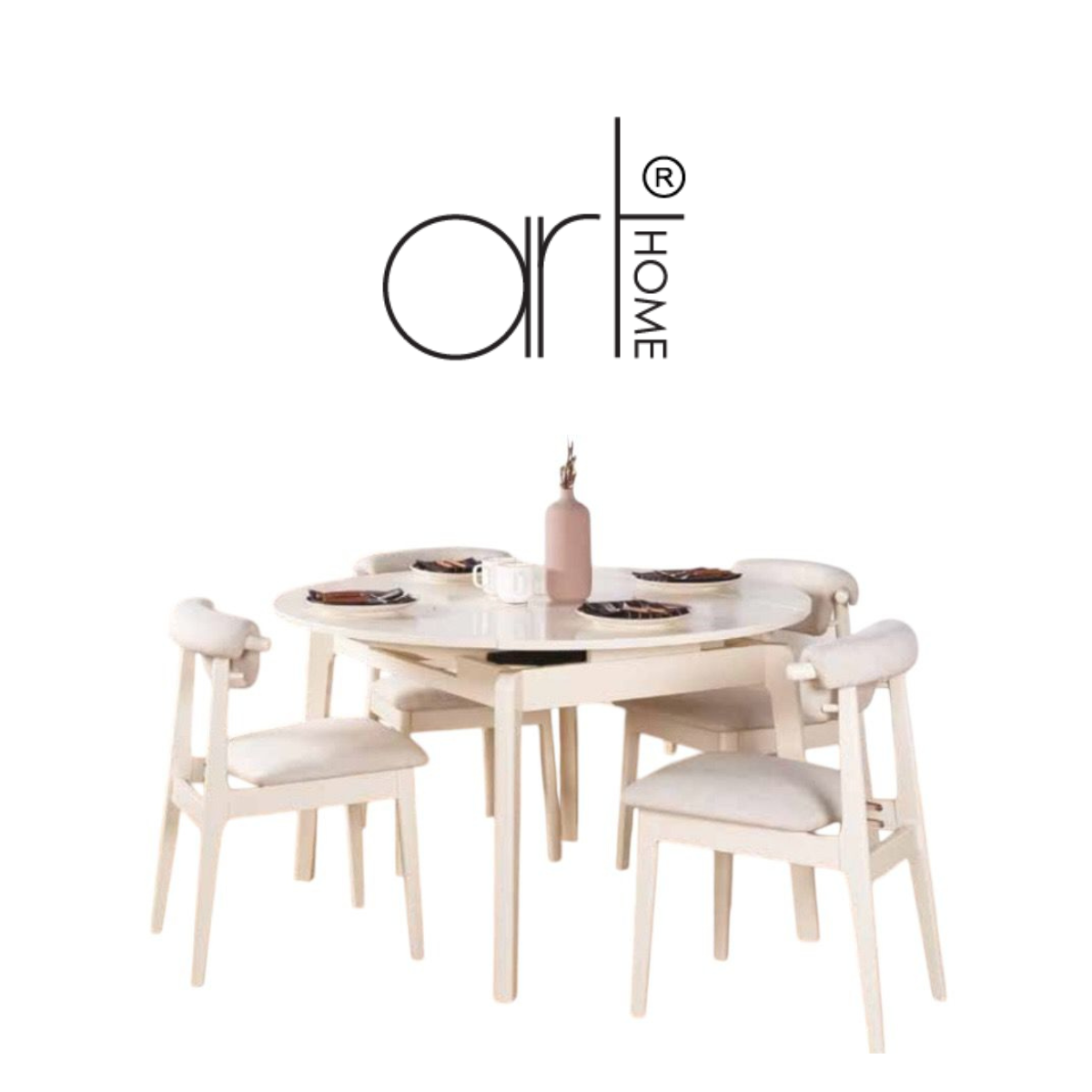 ILY EXTENSION DINING TABLE + SAKURA DINING CHAIR