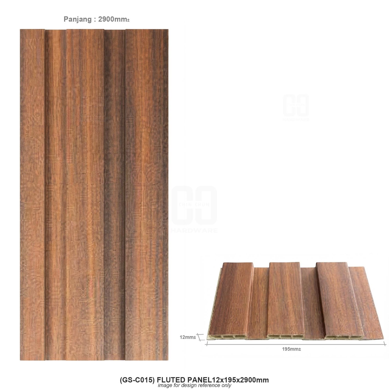 (GS-C015) FLUTED PANEL 12x195x2900mm