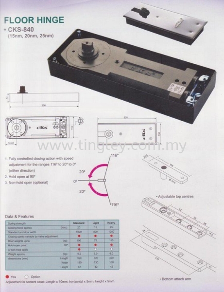 Cks Floor Hinge 001 Patt Fitting Cks Product Johor Bahru (JB), Malaysia Supplier, Suppliers, Supply, Supplies | Tingley (Johore) Sdn Bhd