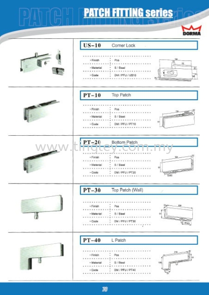  Dorma Product Johor Bahru (JB), Malaysia Supplier, Suppliers, Supply, Supplies | Tingley (Johore) Sdn Bhd