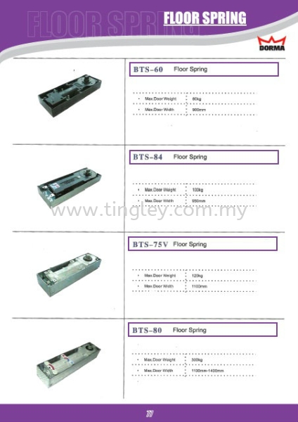  Dorma Product Johor Bahru (JB), Malaysia Supplier, Suppliers, Supply, Supplies | Tingley (Johore) Sdn Bhd