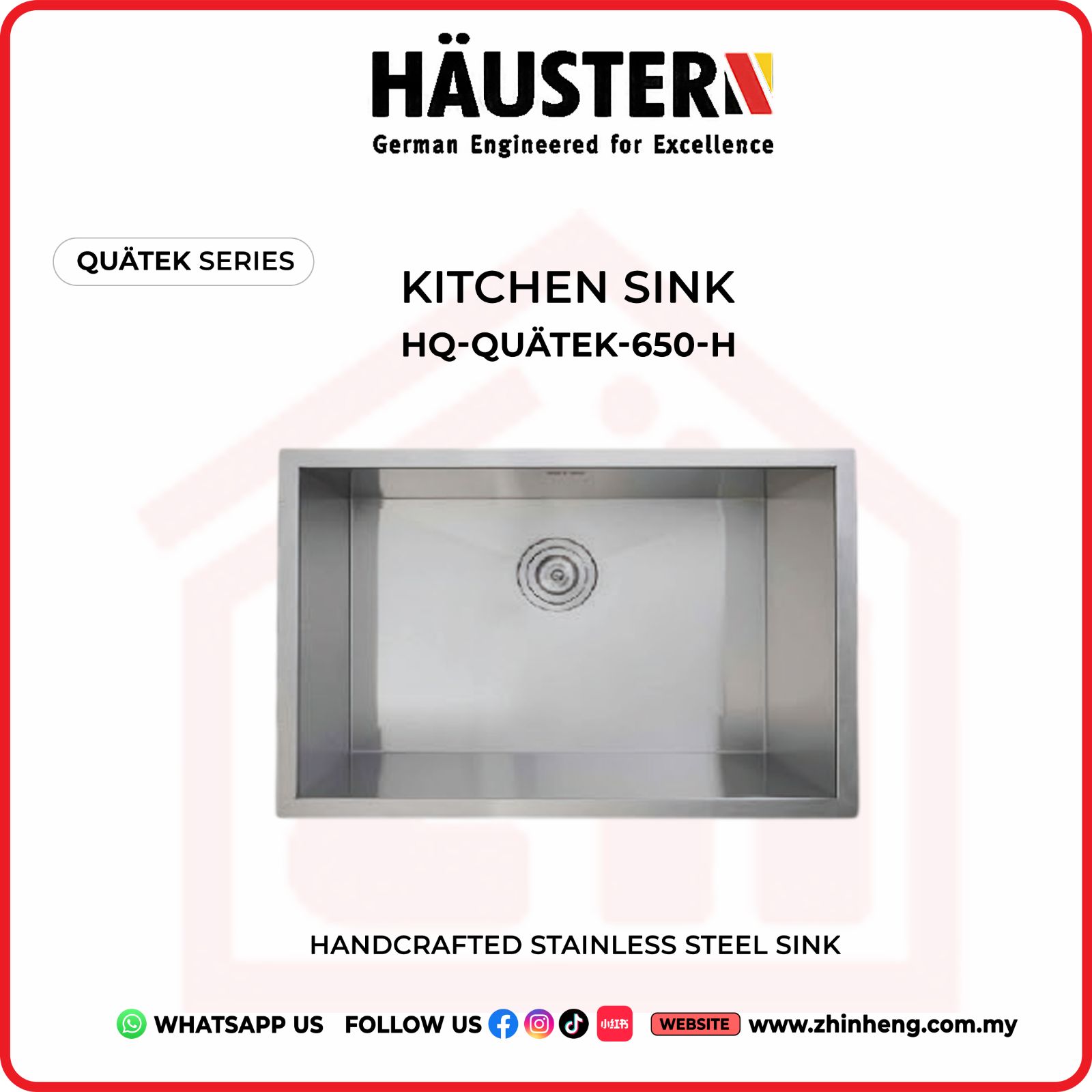 ​​​​​​​HAUSTERN QUATEK KITCHEN SINK HQ-QUATEK-650-H