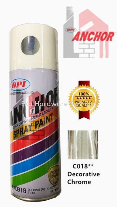 ANCHOR SPRAY PAINT - SPECIAL COLOUR (C018** DECORATIVE CHROME)