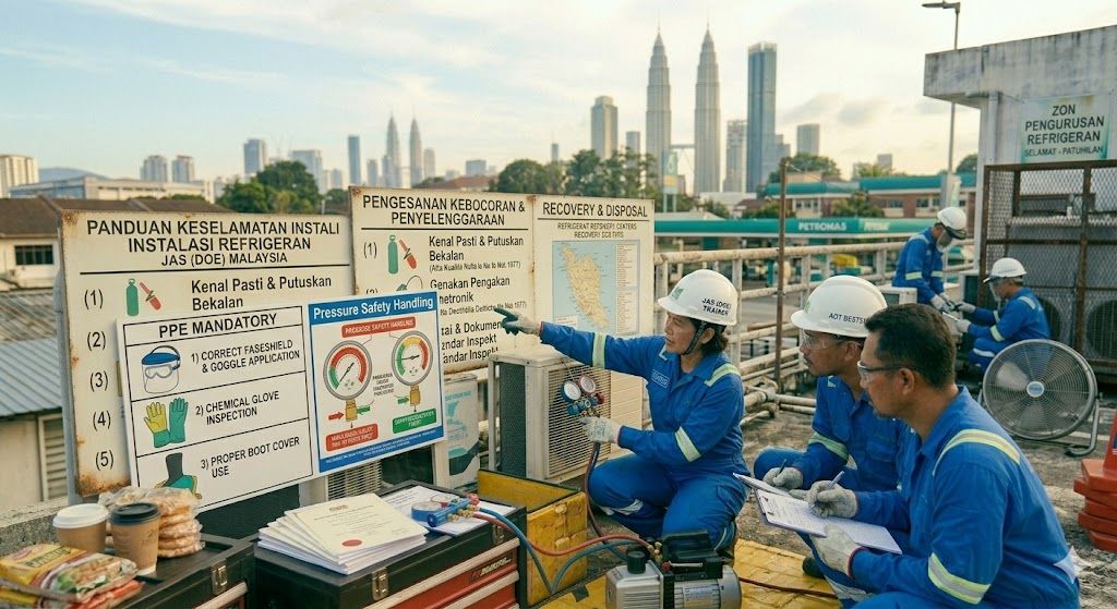 refrigerant installation safety guidelines Malaysia