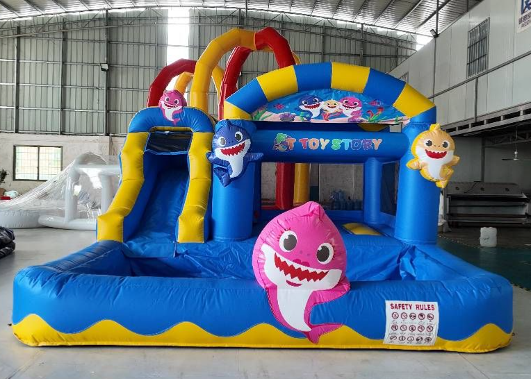 🎉Baby Shark Inflatable Bounce House with Slide for Rent 🎉