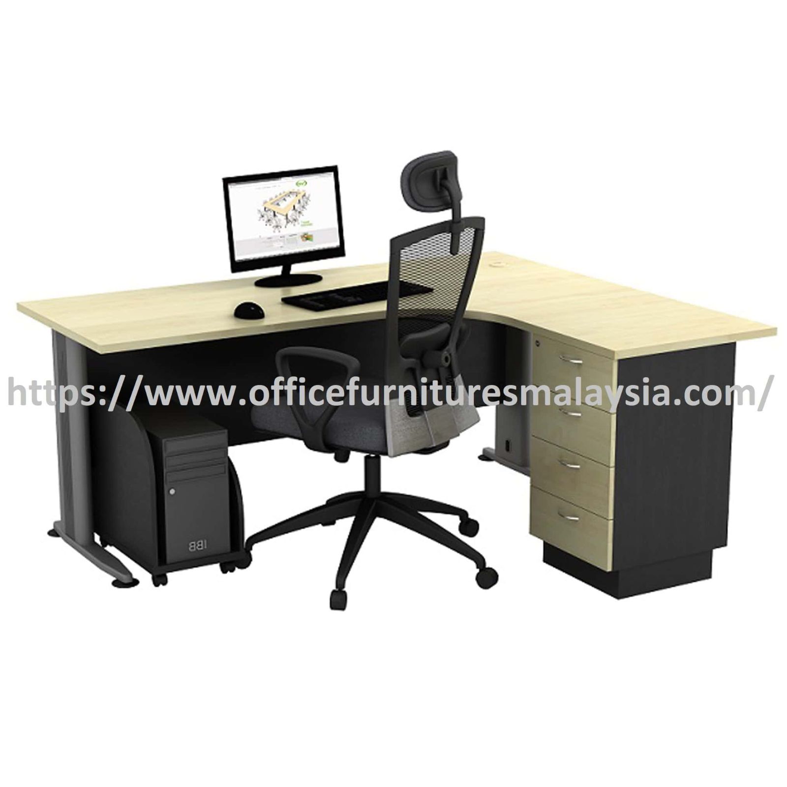 6 ft x 5 ft Momentous Modern Design Executive Table OFTL18154D