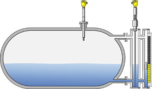 Level measurement and point level detection in condensate storage tanks
