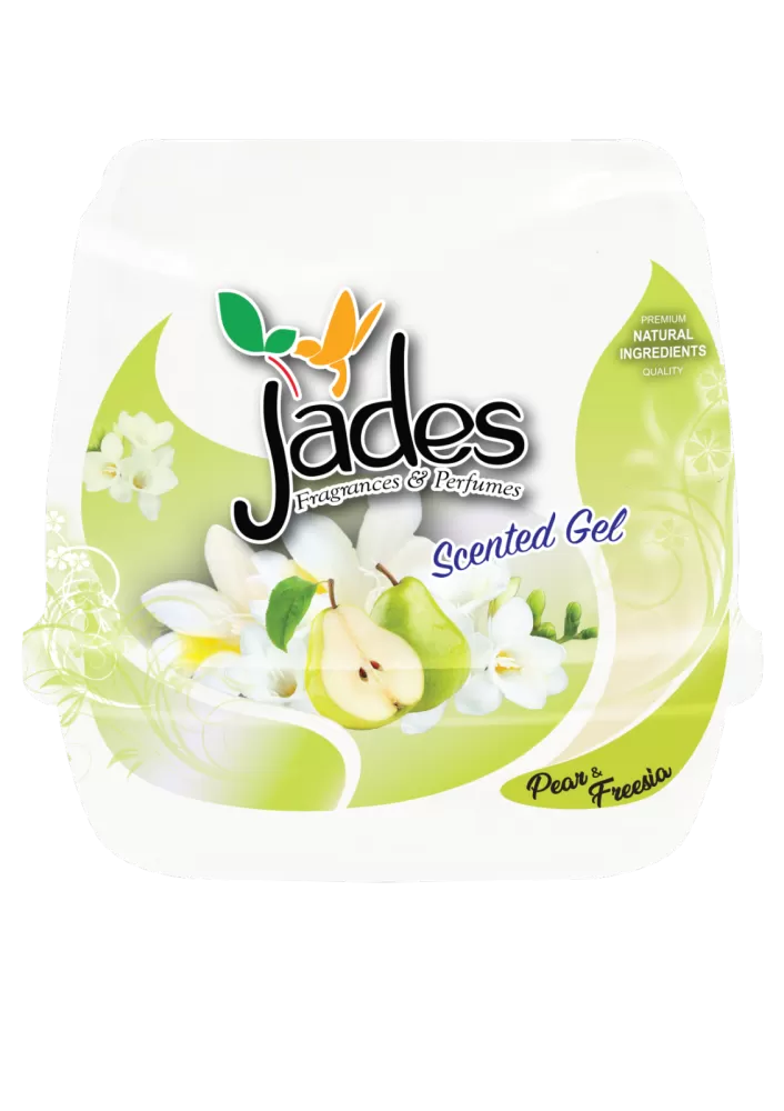 Jades Scented Gel 180gm - Pear & Freesia (Air Freshener Room)