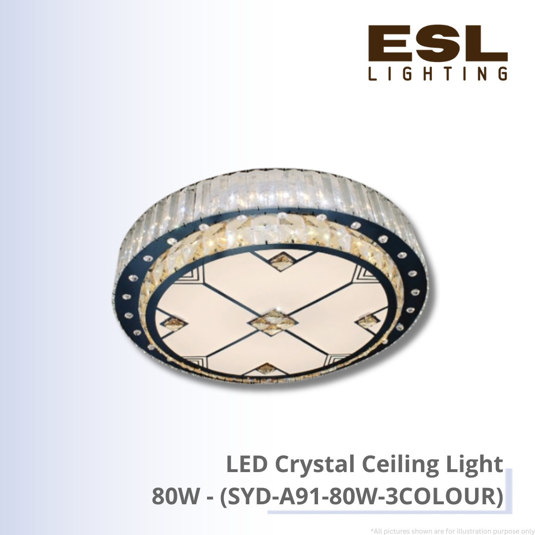 LED Modern Ceiling Light 80W - SYD-A91-80W-3COLOUR