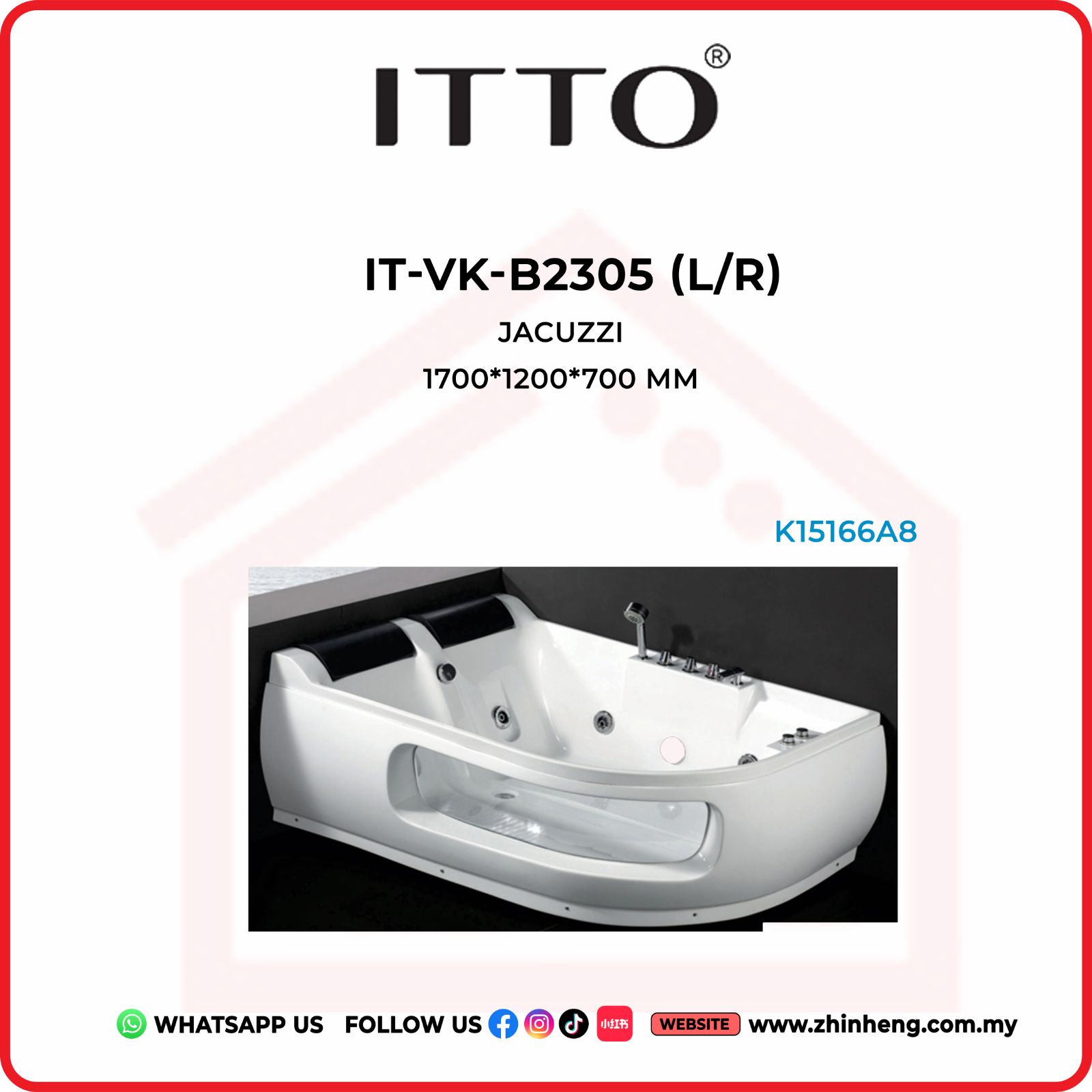 ITTO JACUZZI  IT-VK-B2305 (L/R)