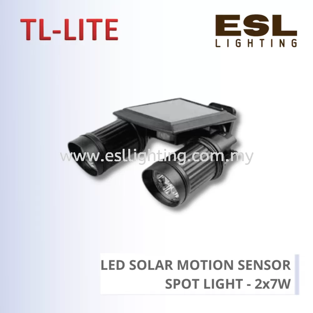 TL-LITE SOLAR LIGHT - LED SOLAR MOTION SENSOR SPOT LIGHT - 2x7W