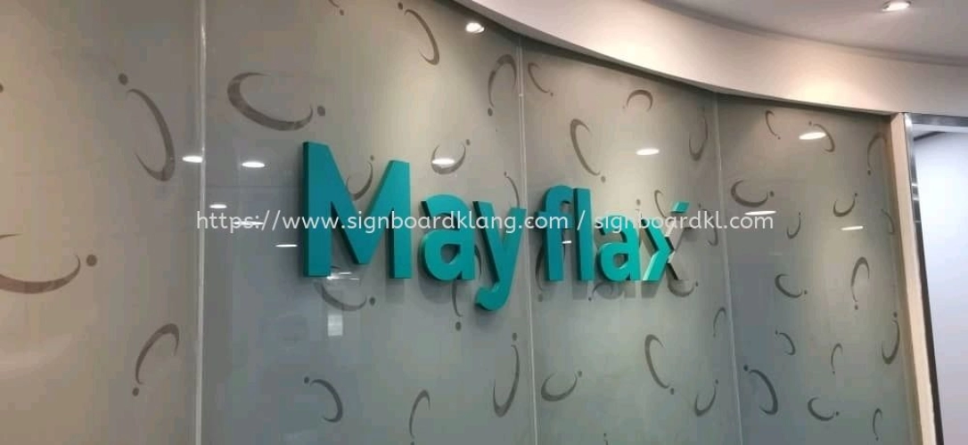 MAY FLAX - PVC Board 3D Lettering Signboard at Petaling Jaya