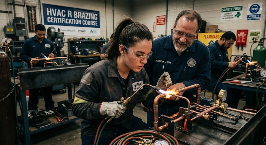 refrigeration copper tubing brazing training