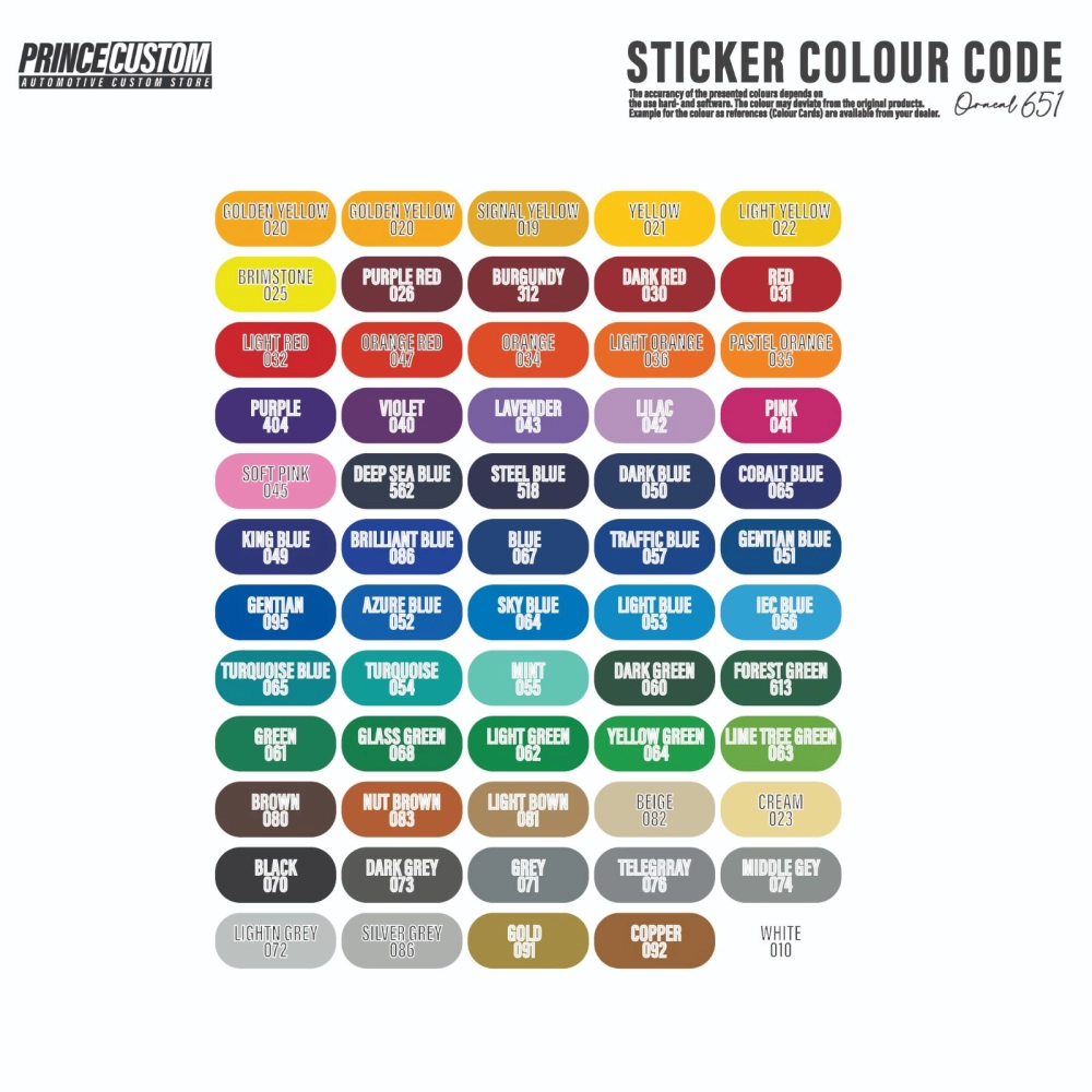 Solid Color Vinyl Decal Sticker (Single Colour) KL, Selangor, Malaysia ...