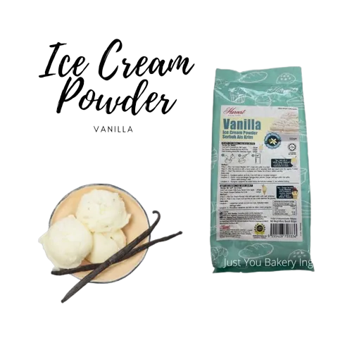 HBI ICE CREAM VANILLA POWDER 500GM