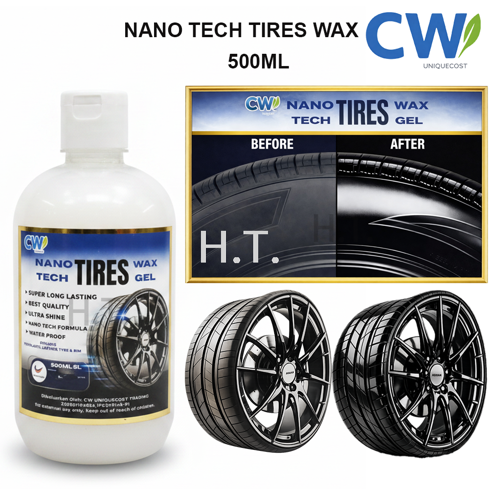 CW NANO TECH TIRES WAX 500ML | CAR TYRE SHINE & PROTECTION | LONG LASTING TYRE POLISH
