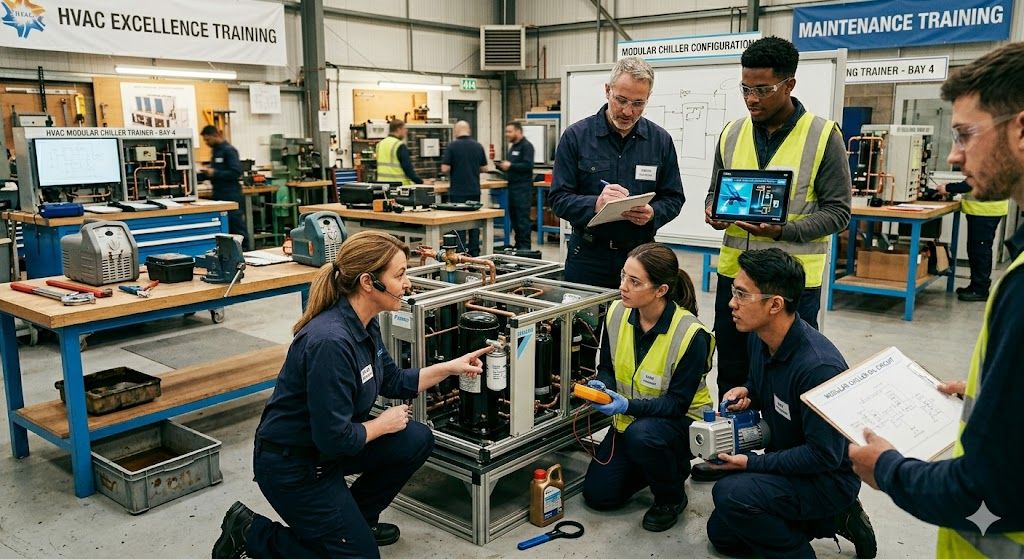 Modular chiller maintenance training