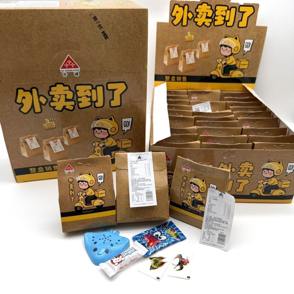 外卖到了盲盒糖果果冻玩具DELIVERY BLIND BOX[30UNIT/BOX][20BOX/CTN]