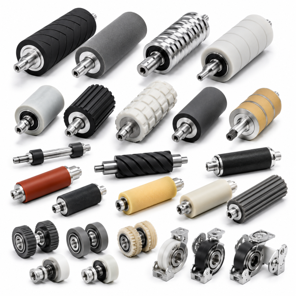 Paper Handling Machine Feed Rollers