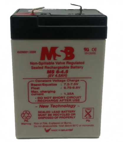 msb ms6-4.5 lead acid battery