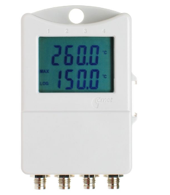 Comet Thermometer 2 chann.+ 2x binary input with display