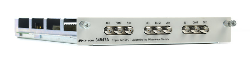 keysight triple 1x2 spdt unterminated microwave switch module for 34980a, 34947a