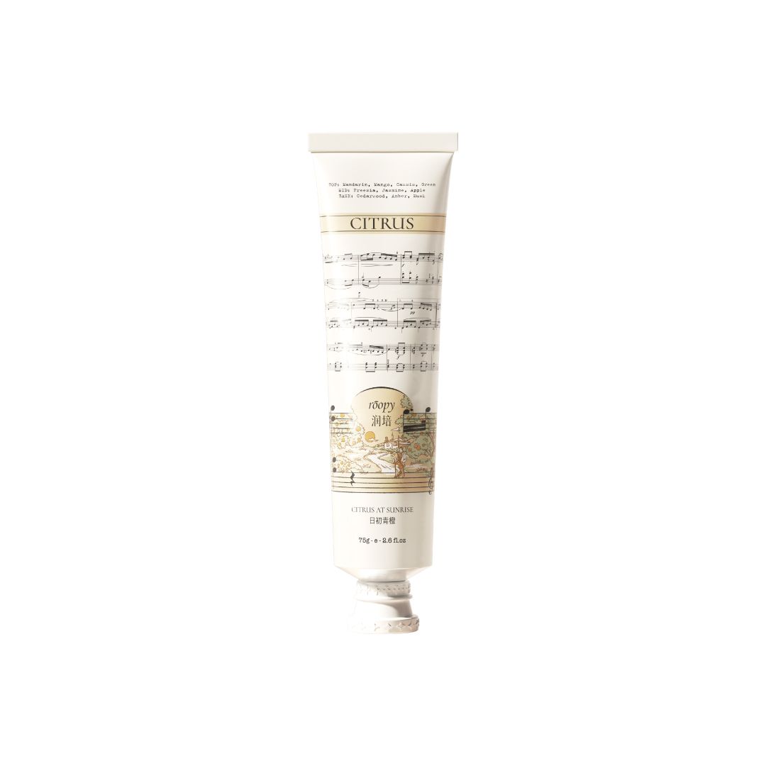 Roopy Musical Series: Plant Essential Oil Hand Cream 75g - Citrus at Sunrise