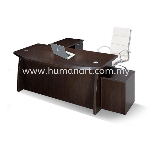 QX1800 DIRECTOR OFFICE TABLE WITH 1 SIDE CABINET & 1 DRAWER 1D1F- puchong | ampang | sungai buloh 