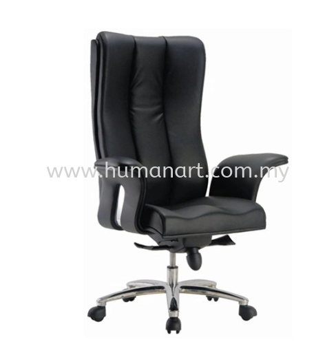 SPRING HIGH BACK DIRECTOR CHAIR | LEATHER OFFICE CHAIR BUKIT RAJA SELANGOR