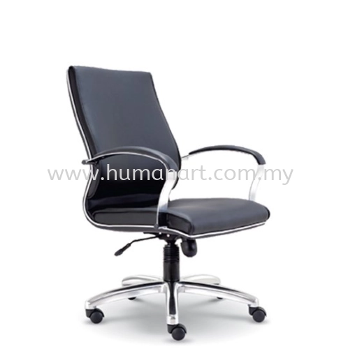 CONTI MEDIUM BACK DIRECTOR CHAIR | LEATHER OFFICE CHAIR IMBI KL MALAYSIA