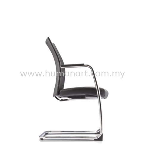 MESH VISITOR EXECUTIVE CHAIR | LEATHER OFFICE CHAIR ARA DAMANSARA PJ